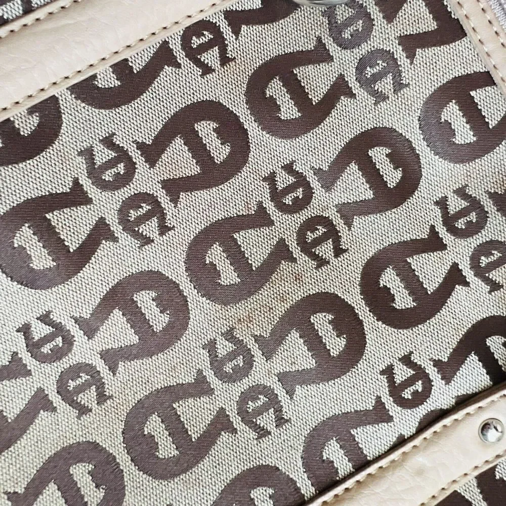 Vintage Etienne Aigner Logo Collection Tan Brown Handbag Shoulder Bag Purse